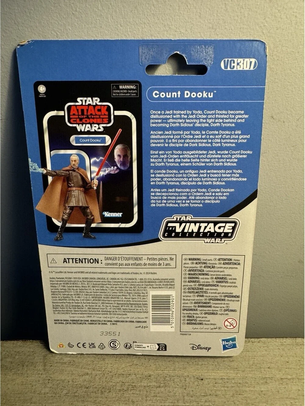 Star Wars Vintage Collection Count Dooku VC307 Attack of the Clones 3.75” Sealed